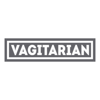 Vagitarian Decal (Grey)